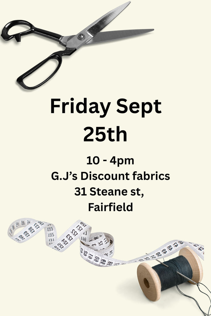 sewing class friday september 25th