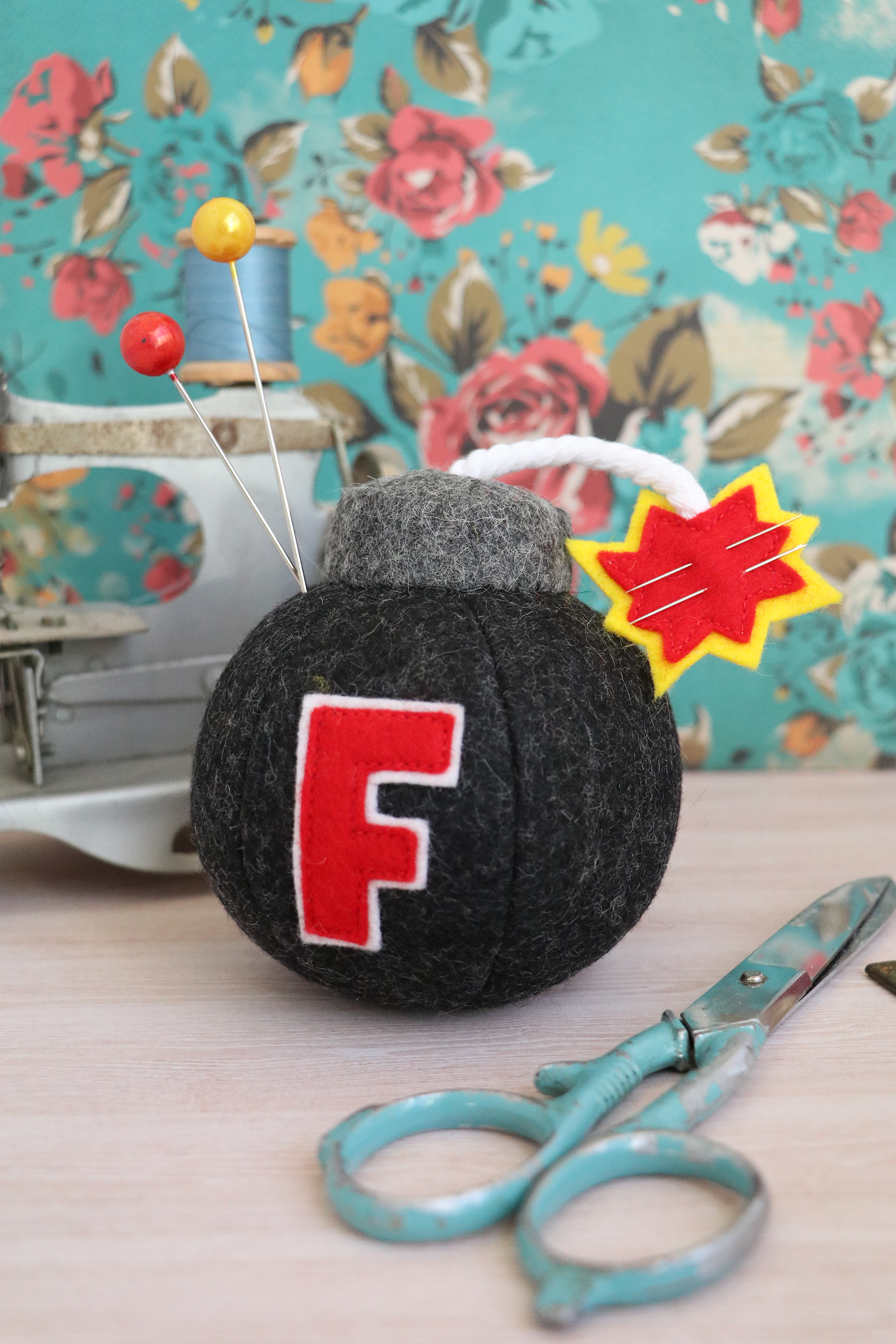 F Bomb pin cushion pattern