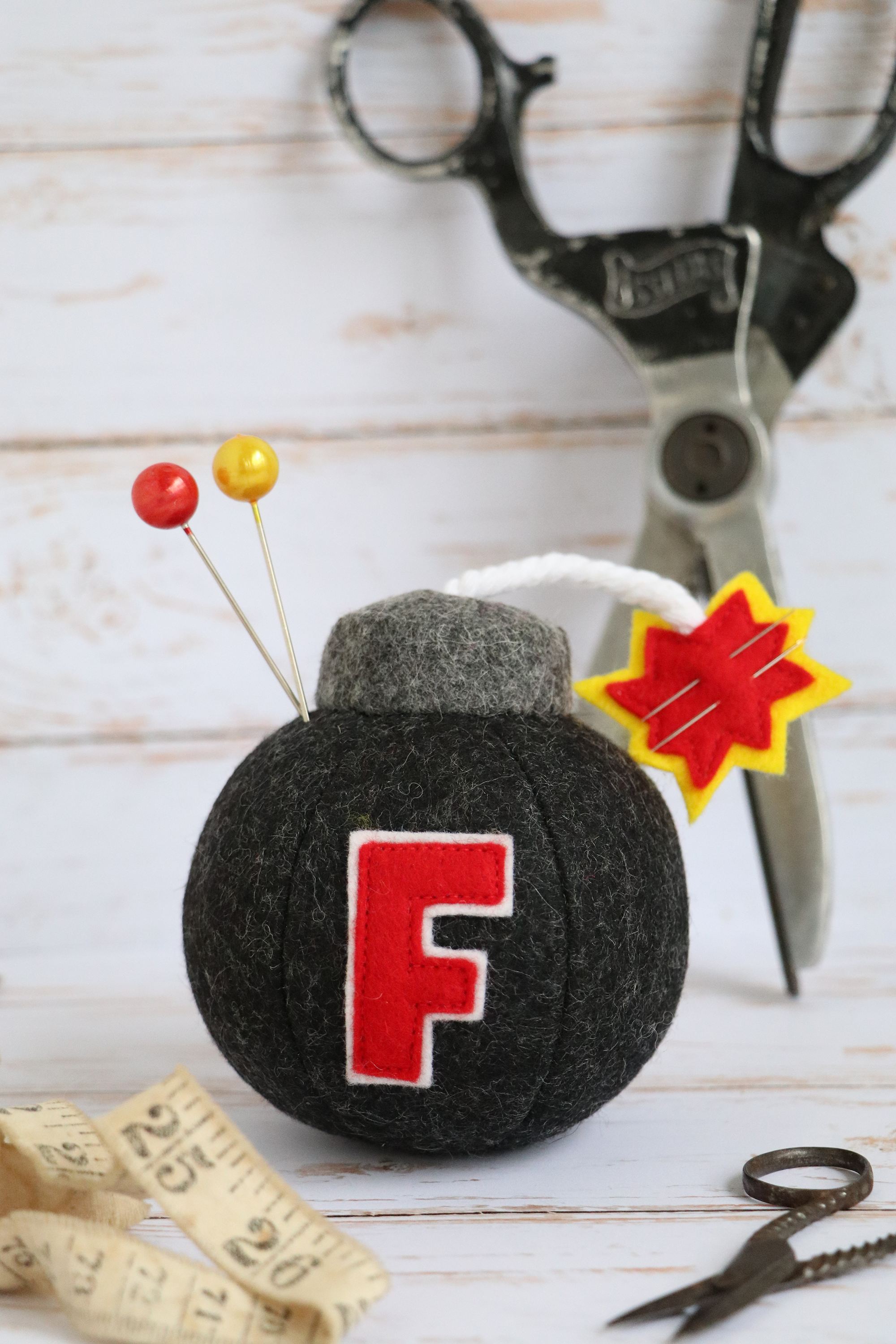F Bomb pin cushion pattern