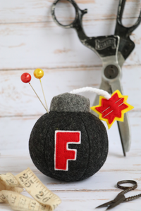 F Bomb pin cushion pattern