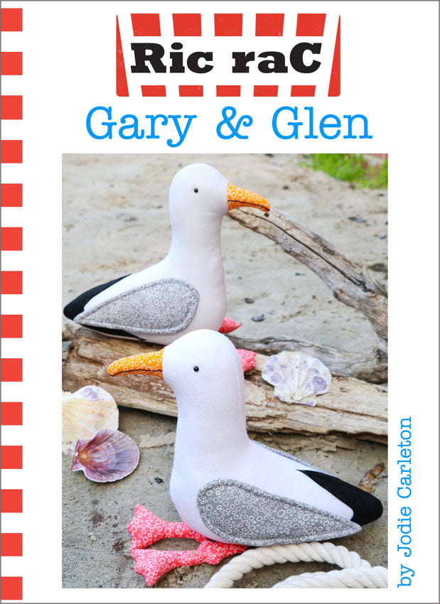 pattern cover of Gary and Glen seagull sewing pattern by Ricrac