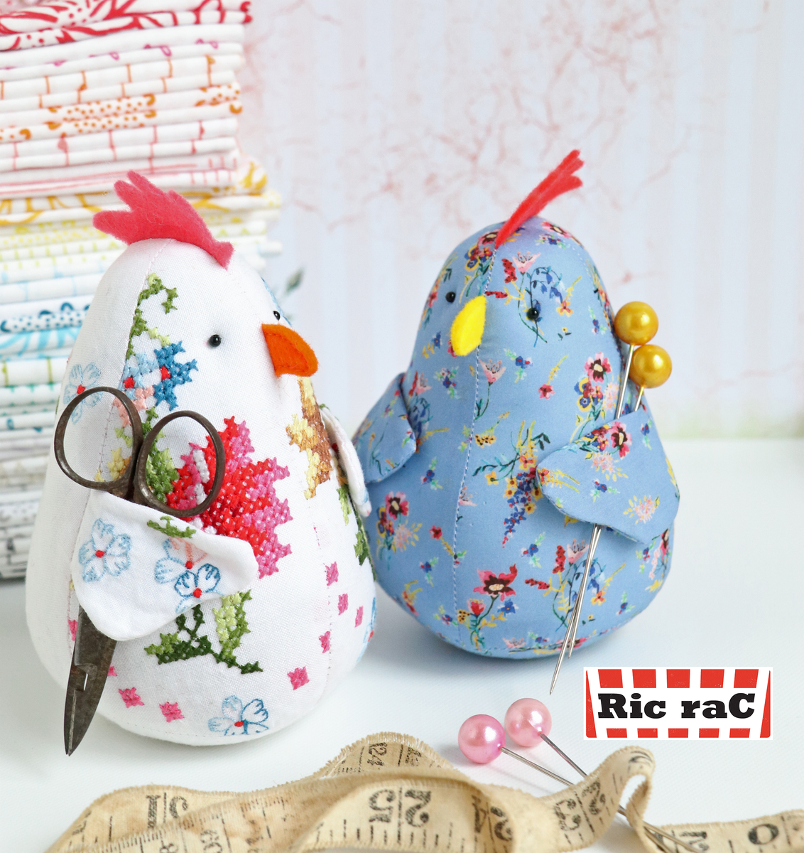 Chicken caddy: chicken pincushion softie – jodiericrac
