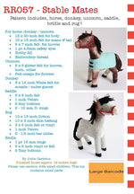 Load image into Gallery viewer, Stable Mates: Unicorn, horse, donkey sewing pattern
