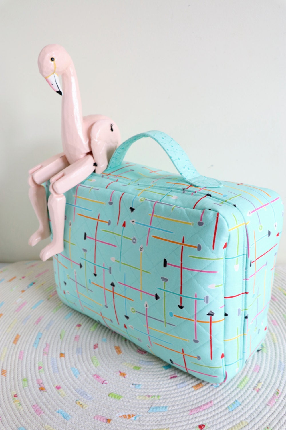 Suitcase Inside Pattern Small World Suitcase PDF Sewing Pattern | Fabric Travel Case for Kids ...